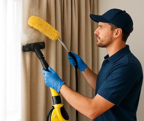 Trusted residential curtain cleaning technician Matty Curtain Cleaning dharruk-nsw QLD