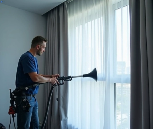 Professional commercial curtain cleaning process equipment Matty Curtain Cleaning dharruk-nsw